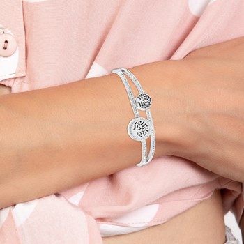 SC Crystal tree of life bracelet with sparkling crystals