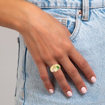 Bague SC Crystal ornée de Zirconium