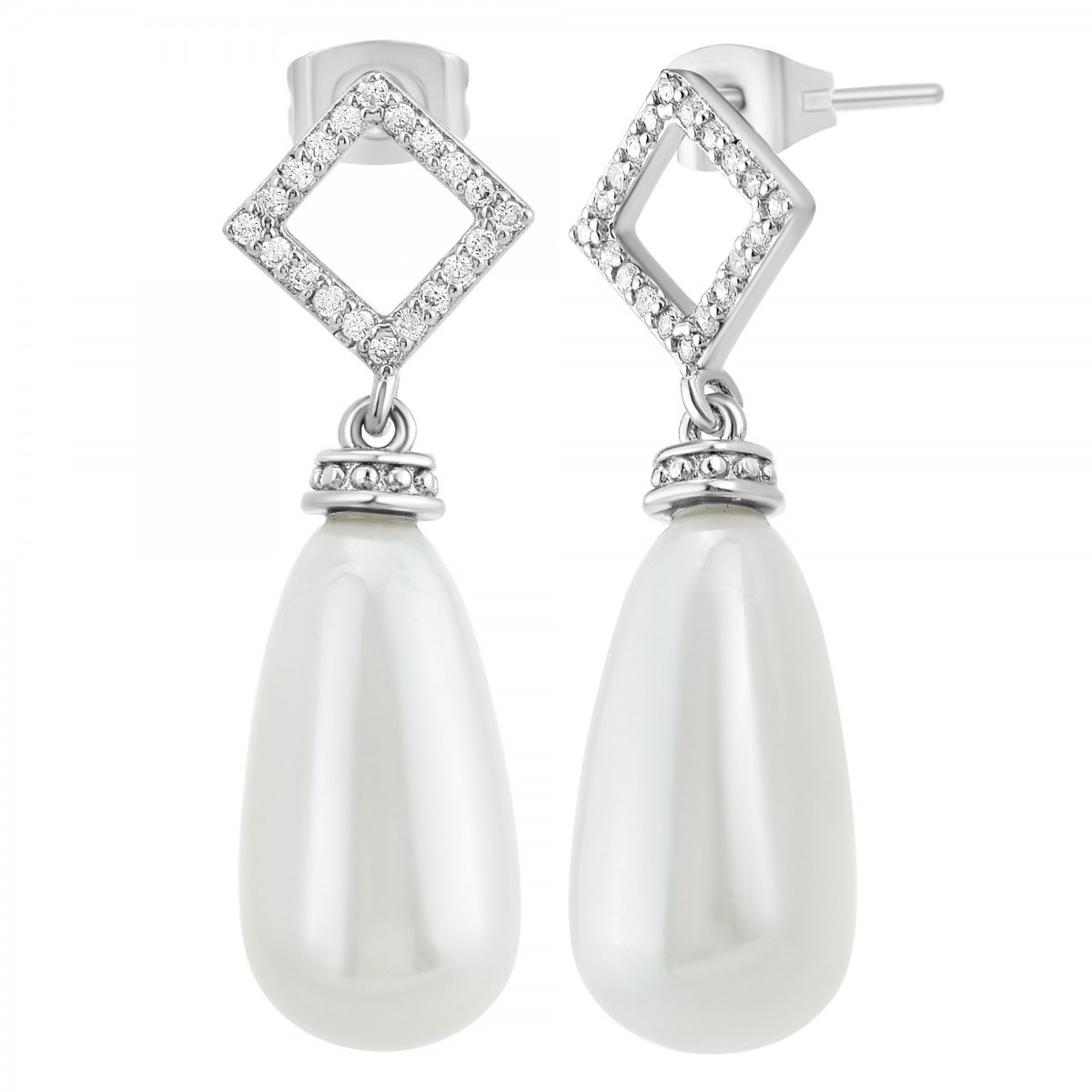 Boucles d'oreilles SC Crystal ornées de Zirconium