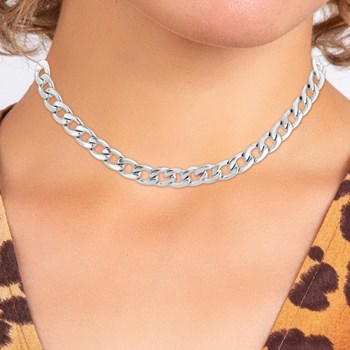 SC Crystal stainless steel necklace