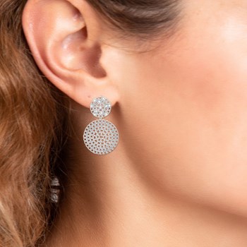 SC Crystal earrings adorned with Zirconium