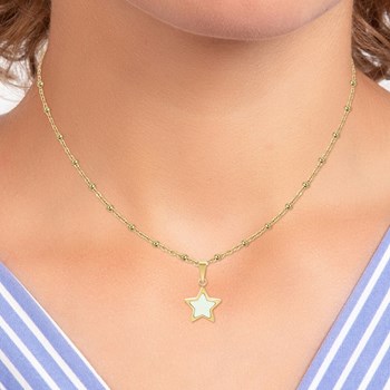 Collier étoile SC Bohème en acier inoxydable