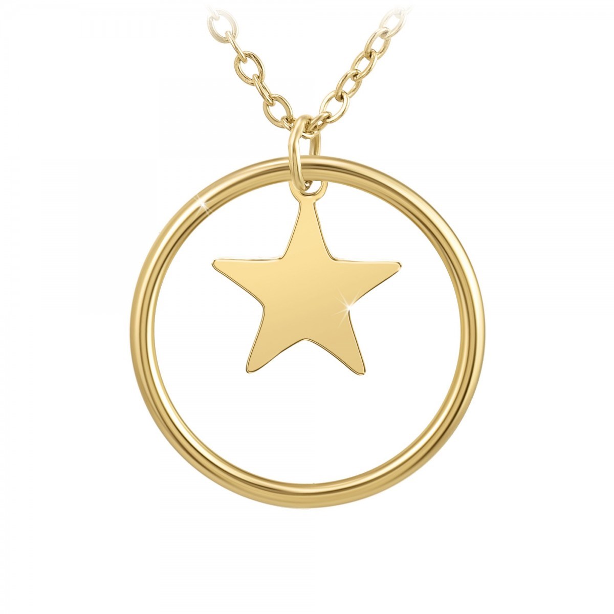 Collier étoile SC Bohème en acier inoxydable