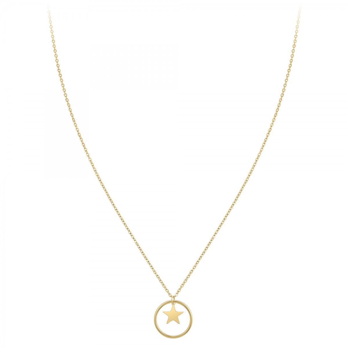 Collier étoile SC Bohème en acier inoxydable - vue 3