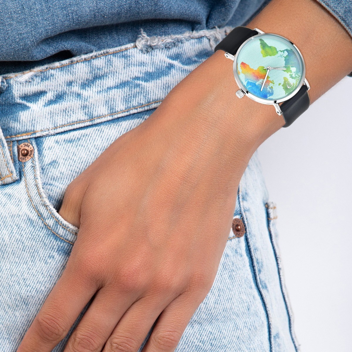 Montre Ariana mappemonde SC Crystal - vue 2