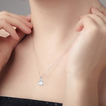 SC Kristallen halsketting met fonkelende kristallen