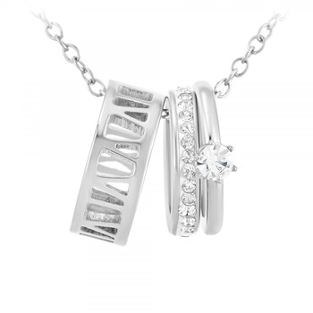 SC Kristallen halsketting met fonkelende kristallen