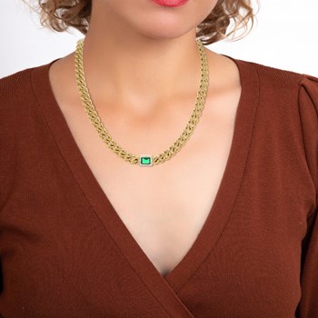 Bohemian SC necklace with sparkling crystals