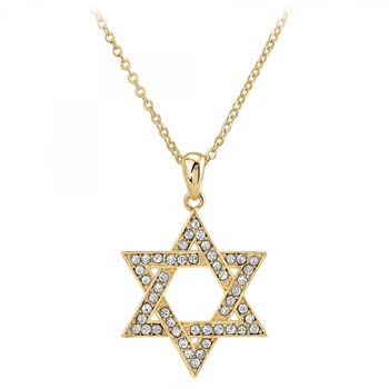 Collier étoile de David par SC Bohème orné de Zirconium