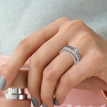 Bague SC Crystal ornée de Zirconium