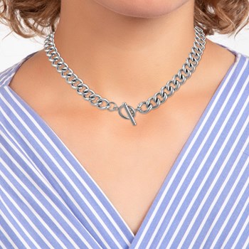 SC Kristal roestvrijstalen halsketting