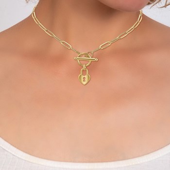 Collier coeur par SC Bohème en acier inoxydable