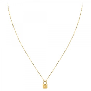 Collier cadenas par SC Bohème orné d'un véritable diamant