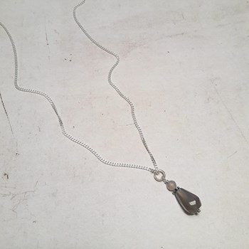Collier Iara Agate Grise Argent 925