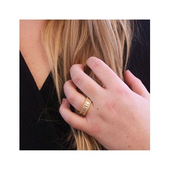 Bague Glamour Lock - Doré et Cristal