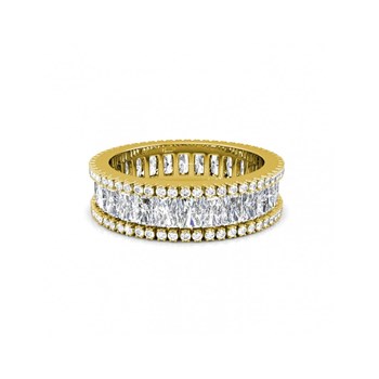 Bague Glamour Lock - Doré et Cristal