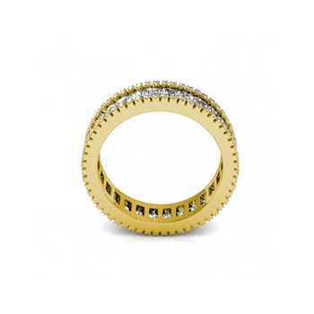 Bague Glamour Lock - Doré et Cristal