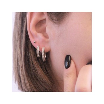 Aleah earrings - Silver and Crystal