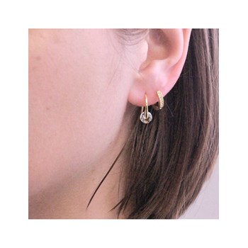 Classy oorbellen - Goud en kristal