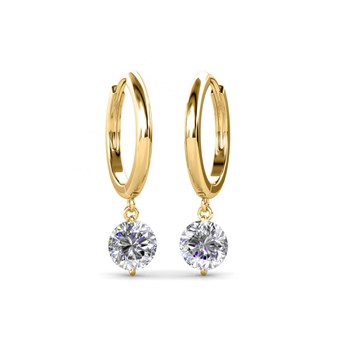 Boucles d'oreilles Grace - Goud en Kristal