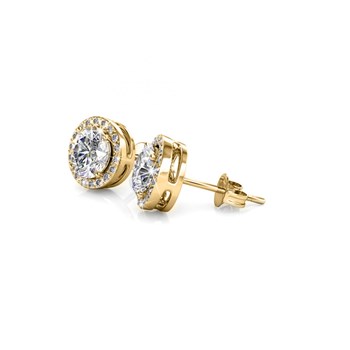 Boucles d'oreilles Sophia - Goud en Kristal