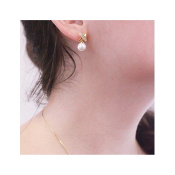 Chris Parel Oorbellen - Goud en Kristal