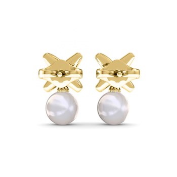 Chris Parel Oorbellen - Goud en Kristal