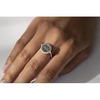 Bague recto-verso en Argent
