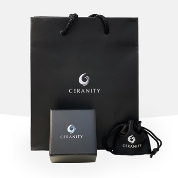 Boucles d'oreilles pendantes Charlotte en Argent avec oxyde de zirconium blanc
