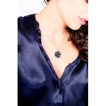Collier Amelia en Argent avec oxyde de zirconium blanc
