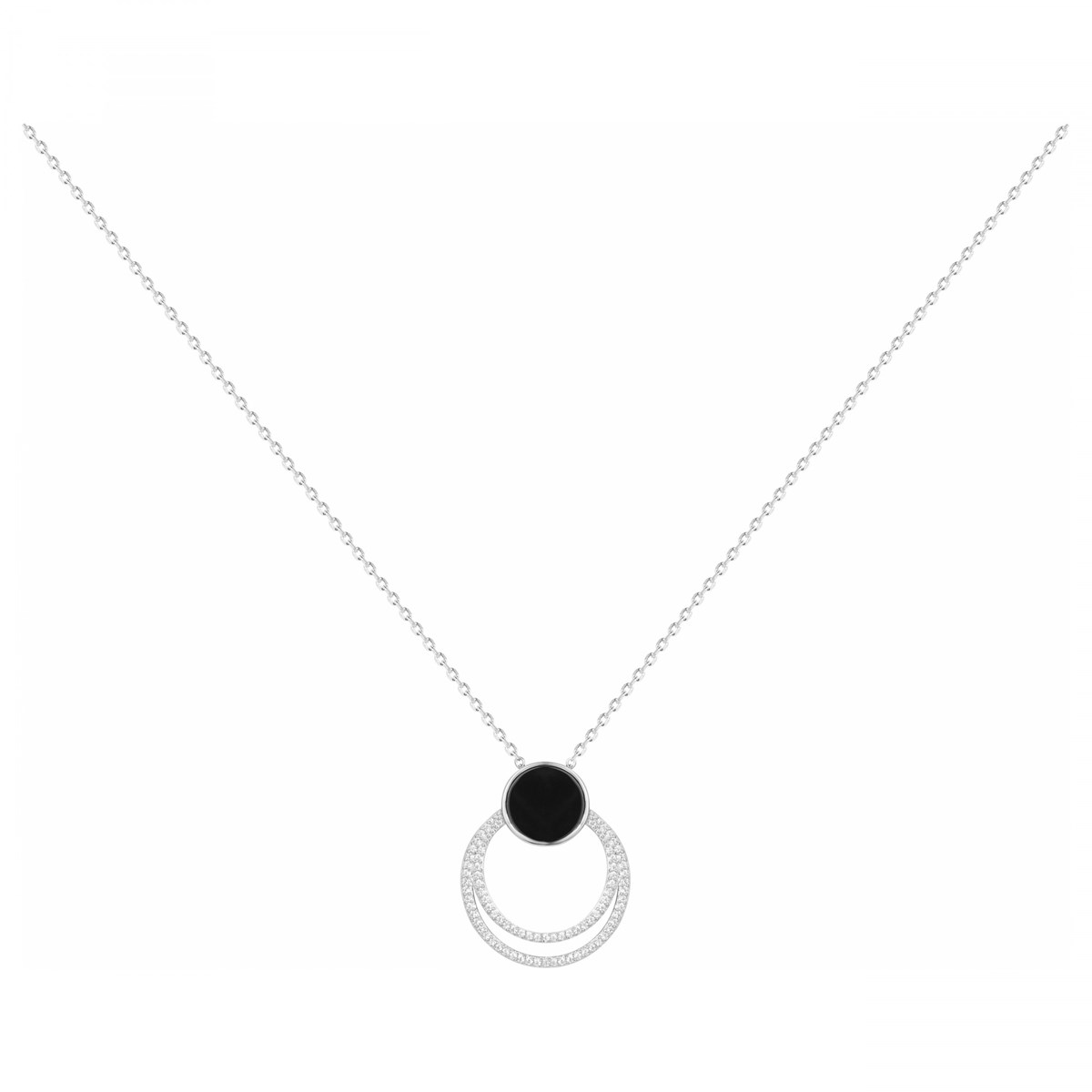 Collier Sariah en Argent avec oxyde de zirconium blanc