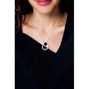 Collier Sariah en Argent avec oxyde de zirconium blanc
