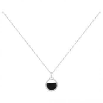 Collier Evelyn en Argent avec oxyde de zirconium blanc