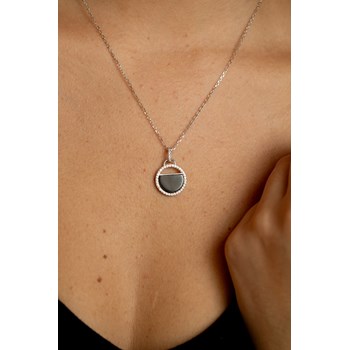 Collier Evelyn en Argent avec oxyde de zirconium blanc