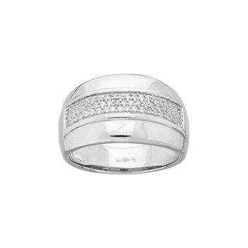 Bague bombée en Argent