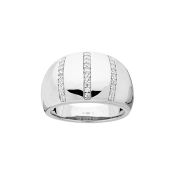 Bague bombée en Argent
