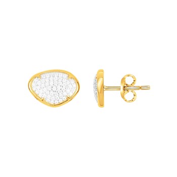 Boucles d'oreilles clous en Plaqué Or