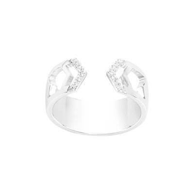 Bague ouverte best sale argent femme