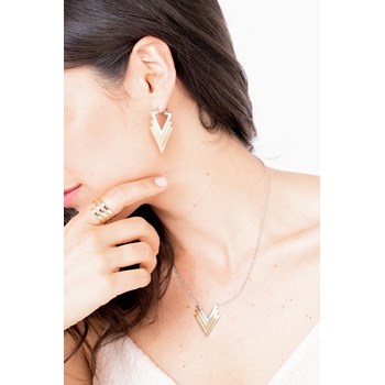 Boucles d'oreilles pendantes en Acier