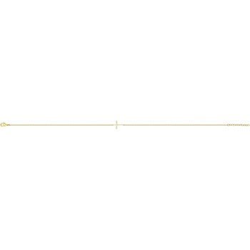 Bracelet souple en Plaqué Or avec oxyde de zirconium blanc