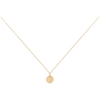 Collier en Plaqué Or avec oxyde de zirconium blanc