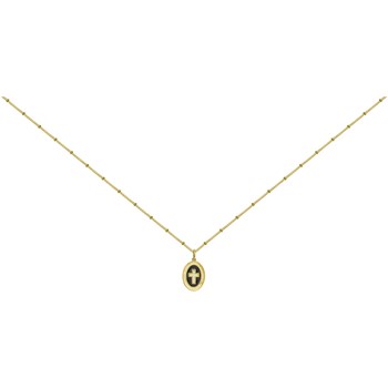 Collier en Plaqué Or avec oxyde de zirconium blanc