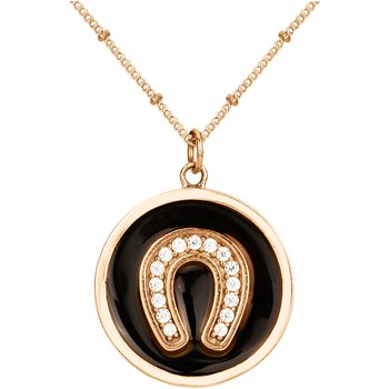 Collier en Plaqué Or avec oxyde de zirconium blanc