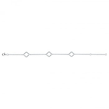 Bracelet souple multi-motifs en Argent
