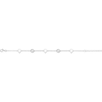 Bracelet souple multi-motifs en Argent avec oxyde de zirconium blanc