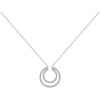 Collier mono-motif en Argent avec oxyde de zirconium blanc