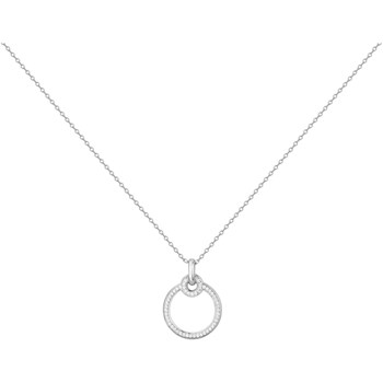 Collier mono-motif en Argent avec oxyde de zirconium blanc