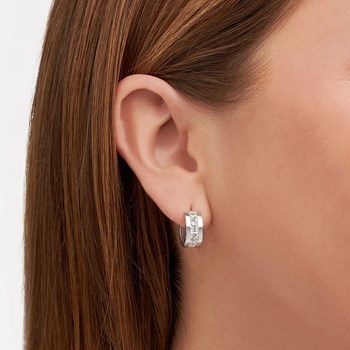 Créoles Thomas Sabo argent oxydes