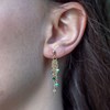 Boucles d'oreilles Bianca en pierres Turquoise Africain - vue V2