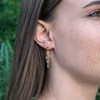 Boucles d'oreilles Bianca en pierres Turquoise Africain - vue V3